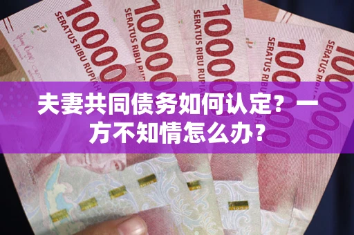 武汉夫妻共同债务如何认定？一方不知情怎么办？