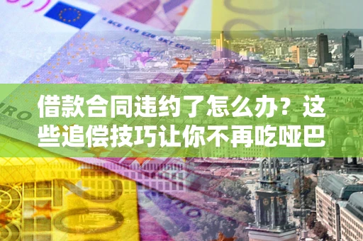 武汉借款合同违约了怎么办？这些追偿技巧让你不再吃哑巴亏