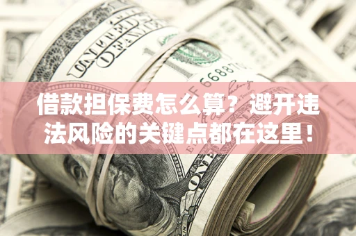 武汉借款担保费怎么算？避开违法风险的关键点都在这里！