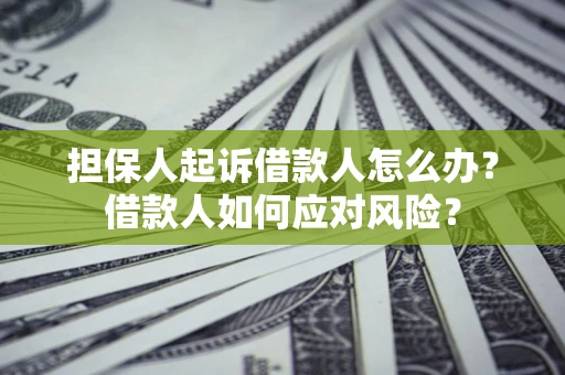 武汉担保人起诉借款人怎么办？借款人如何应对风险？