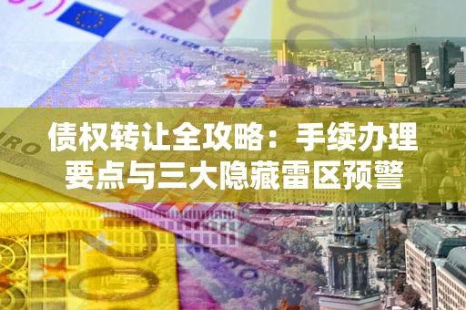 武汉债权转让全攻略：手续办理要点与三大隐藏雷区预警
